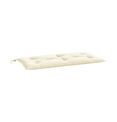 Garden Bench Cushion Cream White 43.3"x19.7"x2.8" Oxford Fabric