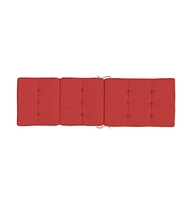 vidaXL Deck Chair Cushions 2 pcs Red Oxford Fabric