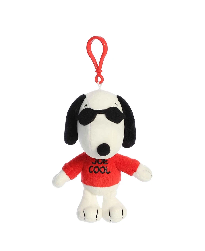 Aurora Mini Joe Cool Keychain Peanuts Adorable Plush Toy White 5"