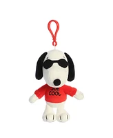 Aurora Mini Joe Cool Keychain Peanuts Adorable Plush Toy White 5"