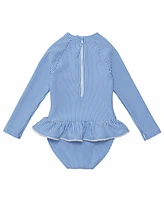 Snapper Rock Little Girls Parisian Summer Ls Skirt Surf Suit