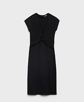 Mango Women's Knot Detail Midi-Dress