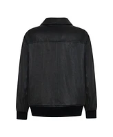 Nocturne Women's Leather Bomber Jacket