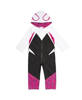 Spider-Man Baby Girls Spider-Gwen Zip Up Cosplay Coverall