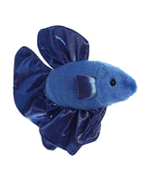 Aurora Small Finley Betta Fish Mini Flopsie Adorable Plush Toy Blue 8.5"