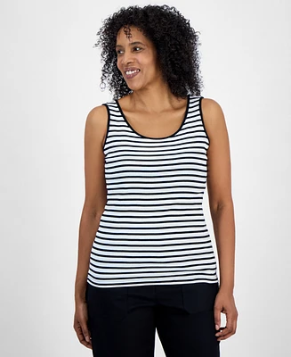 Style & Co Women's Pima Cotton Scoop-Neck Tank Top, Exclusively at Macy's