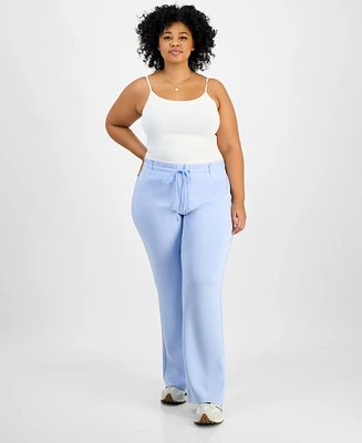 And Now This Trendy Plus Scuba Wide-Leg Pants, Created for Macy's