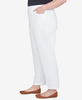 Alfred Dunner Plus Classic Allure Fit with Elastic Comfort Waistband Pants