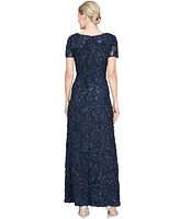 Alex Evenings Women's Soutache Sequinned A-Line Dress