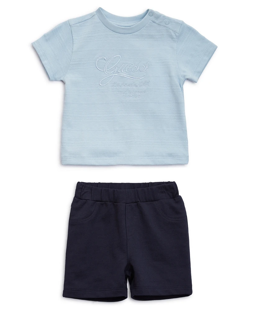 Guess Baby Boy 2-Piece Short Sleeve T-Shirt and Active