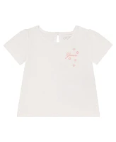 Guess Baby Girl 2-Piece Short Sleeve T-Shirt and Mesh Sequin Skirt