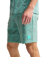 Puma Men's Essential Logomania Allover Print Shorts