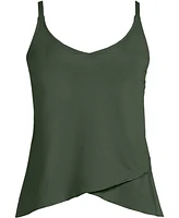 Lands' End Women's Dd-Cup Tulip Hem Tankini Top