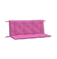 Garden Bench Cushions 2pcs Pink 47.2"x19.7"x2.8" Fabric