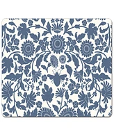 CounterArt Vintage Floral Hardboard Cork Placemats, Set of 4