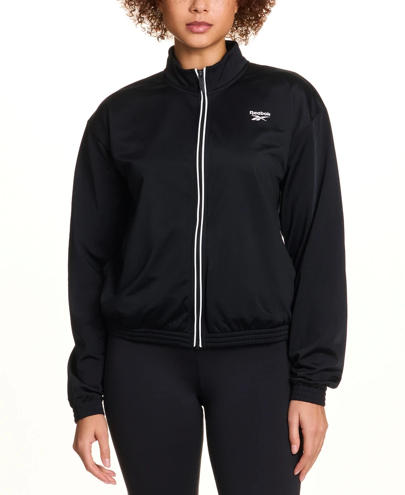 Reebok Women's Tricot Full-Zip Logo Jacket