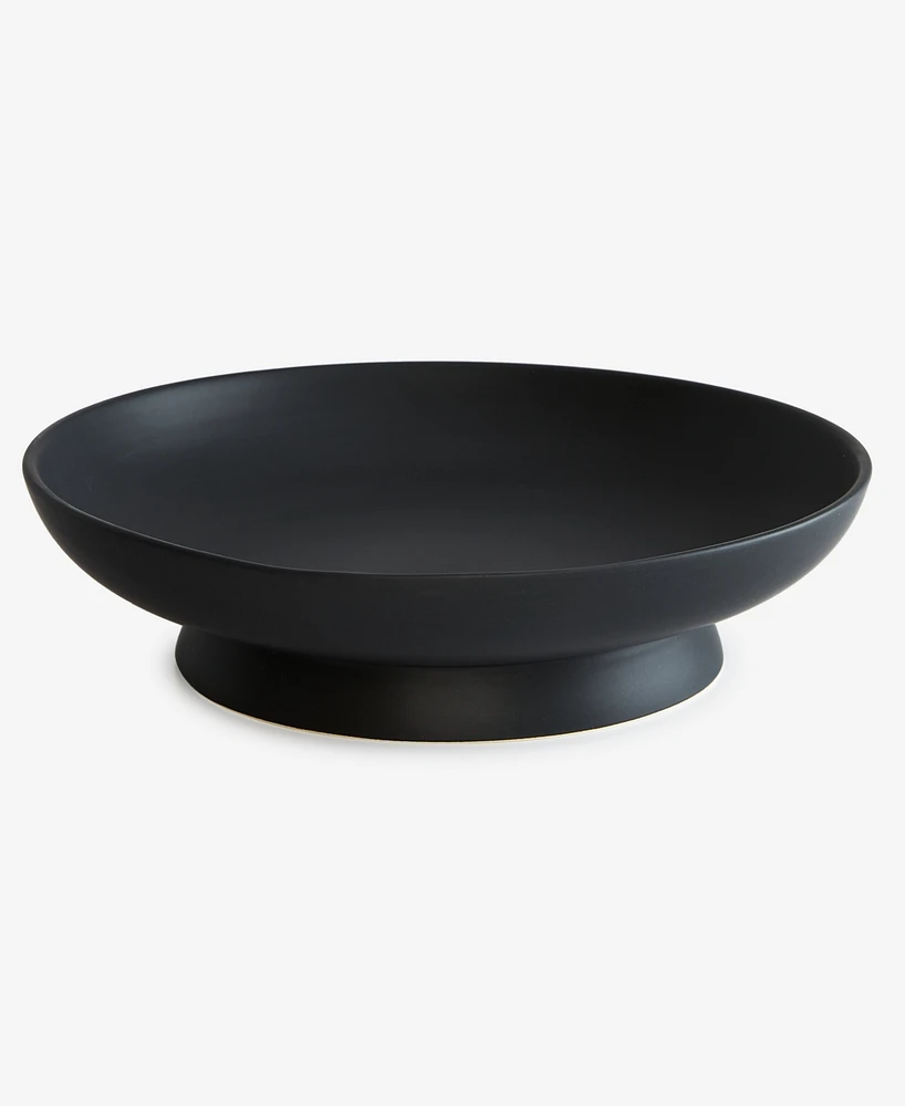 The Cellar Matte Black Low Bowl, Exclusively at Macy's