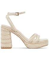 Dolce Vita Women's Agnes Pearl Beaded Platform Dress Sandals