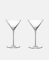 Orrefors Geometry Martini Glass, Set of 2