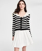 Astr the Label Women's Analissa Cotton Sailor-Collar Cardigan