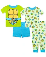 Ninja Turtles Toddler Boys Cotton Pajamas, 4 Piece Set