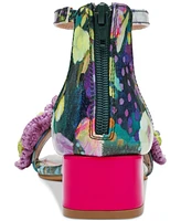 Betsey Johnson Women's Brandee Macrame Embellished Sandals