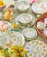 Certified International Easter Meadow Canape Plates, Set of 4