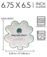 Certified International St. Patrick's Day Shamrock Tidbit Plates, Set of 4