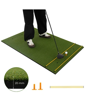 5 x 3 ft Artificial Turf Grass Practice Mat for Indoors and Outdoors