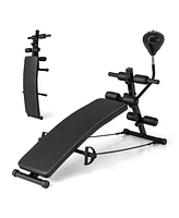 Adjustable Decline Sit Up Bench for Exercise for Home Gym