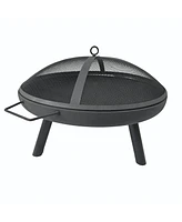 Portable Fire Pit Grill for Outdoor Cooking and Cozy Fireplaces