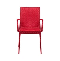 Weave Mace Indoor/Outdoor Chair (With Arms), Set of 2