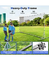 12 x 6 Feet Soccer Rebounder Net with All Weather Net