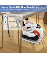 Under Desk Elliptical Machine with Display Monitor for Home Office