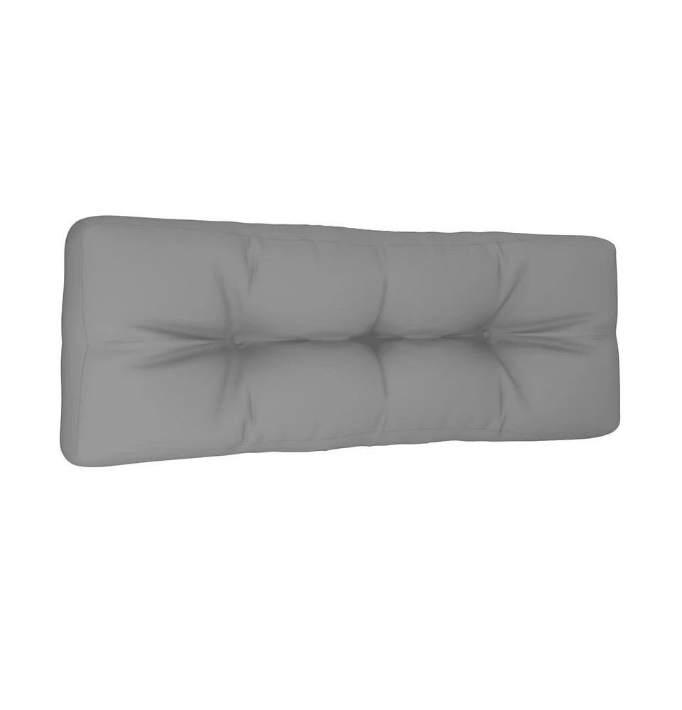 Pallet Cushion Gray 47.2"x15.7"x4.7" Fabric