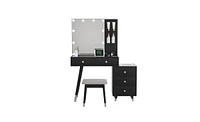 Slickblue Mirror Cabinet with Led Strips – Modern Bathroom Storage Cabinet with Adjustable Shelves