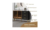 Modern Buffet Cabinet – Storage Sideboard for Dining Room & Living