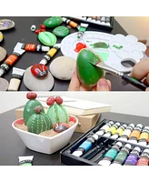 24ct Acrylic Paint Tubes with 6 Brushes Y30-80700-07