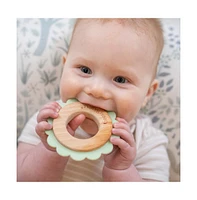 GooseWaddle Lion Mint Animal Teether Wooden + Silicone