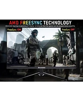 memzuoix 27-Inch Qhd Gaming Monitor 165Hz, Ips Pc Monitor with Rainbow Lights, 1ms, 99% sRGB, FreeSync G-Sync Compatible, Eye Care, Vesa Mountable, Hd