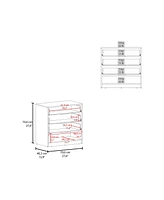 Fm Furniture Lodge Medicine Cabinet with Mirrored Doors and Open Storage