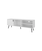 Fm Furniture Mescal Tv Stand Multistorage with a Door and Open Storage