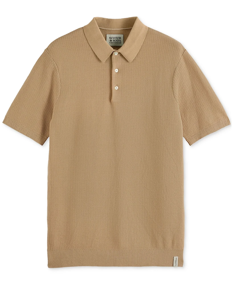 Scotch & Soda Men's Knitted Polo Shirt