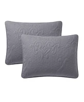Vcny Home Solomun Pinsonic Damask 3-Pc. Quilt Set