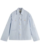 Scotch & Soda Men's Relaxed-Fit Textured Shirt Jacket