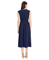 Maggy London Women's V-Neck Fit & Flare Dress