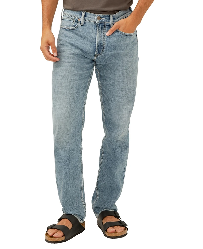 Silver Jeans Co. Men's Eddie Classic Athletic Fit Tapered Leg Luxe Heritage