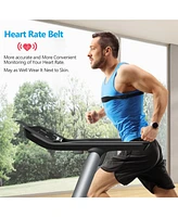 Italian Designed Folding Treadmill with Heart Rate Belt and Fatigue Button