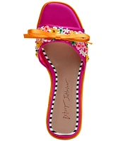 Betsey Johnson Women's Teasee Floral Slide Sandals