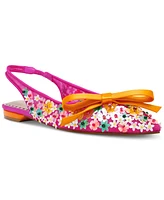 Betsey Johnson Women's Laylah Floral Slingback Flats